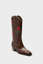 Espresso Vachetta with Tulips Wilder Boots